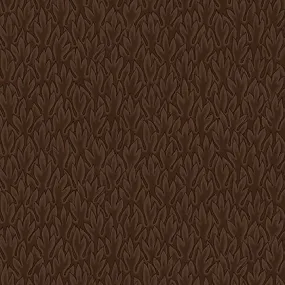 Stof Fabrics Colourflow Brown Leaves Cotton Prints