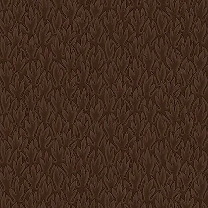 Stof Fabrics Colourflow Brown Leaves Cotton Prints