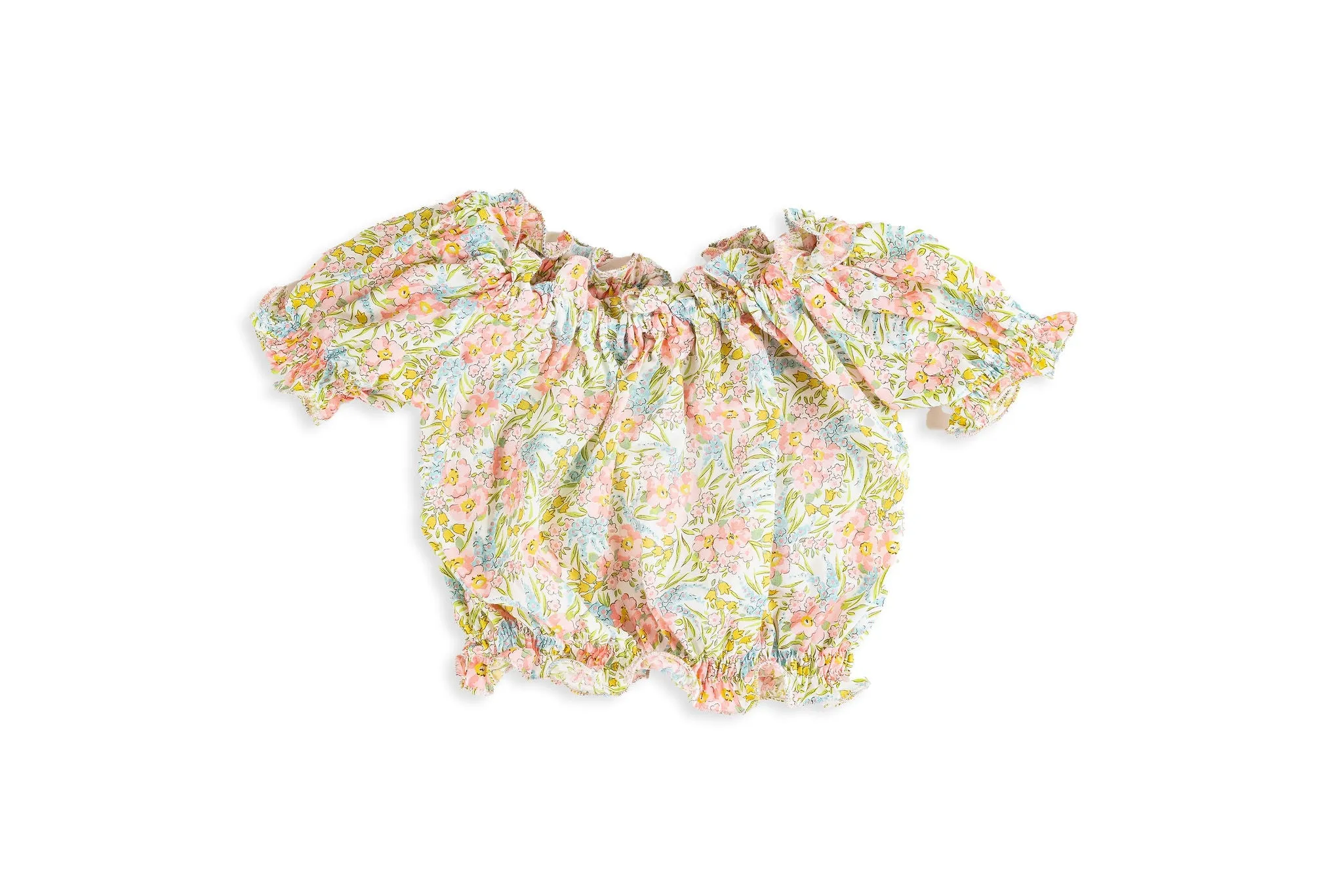 Tara Ruffled Shorts & Top Set in Liberty Fabric