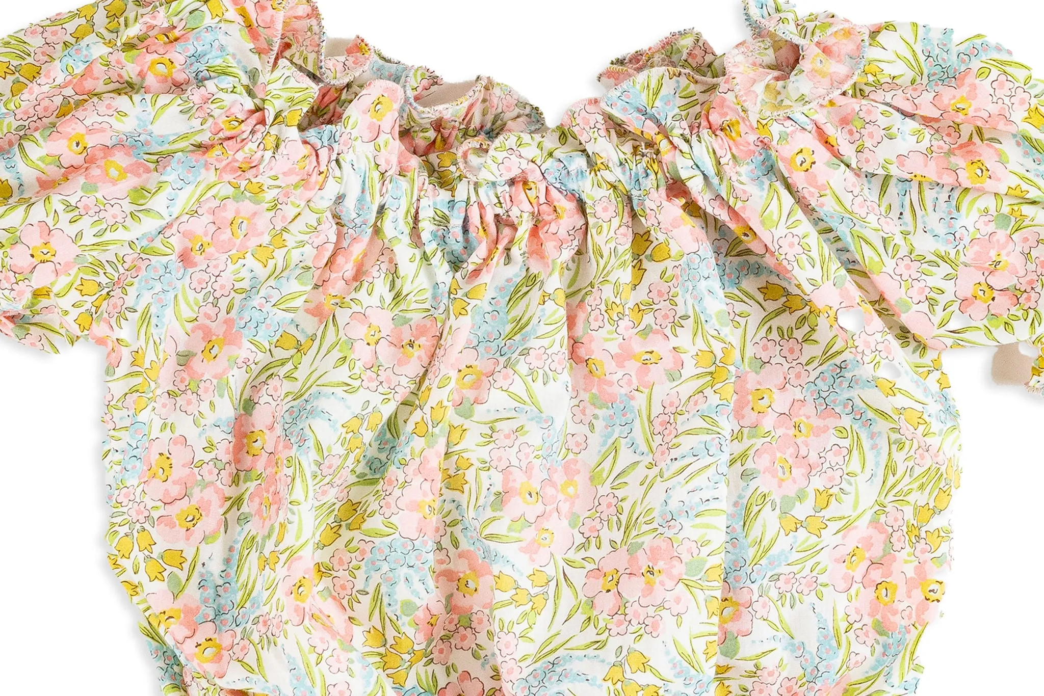 Tara Ruffled Shorts & Top Set in Liberty Fabric