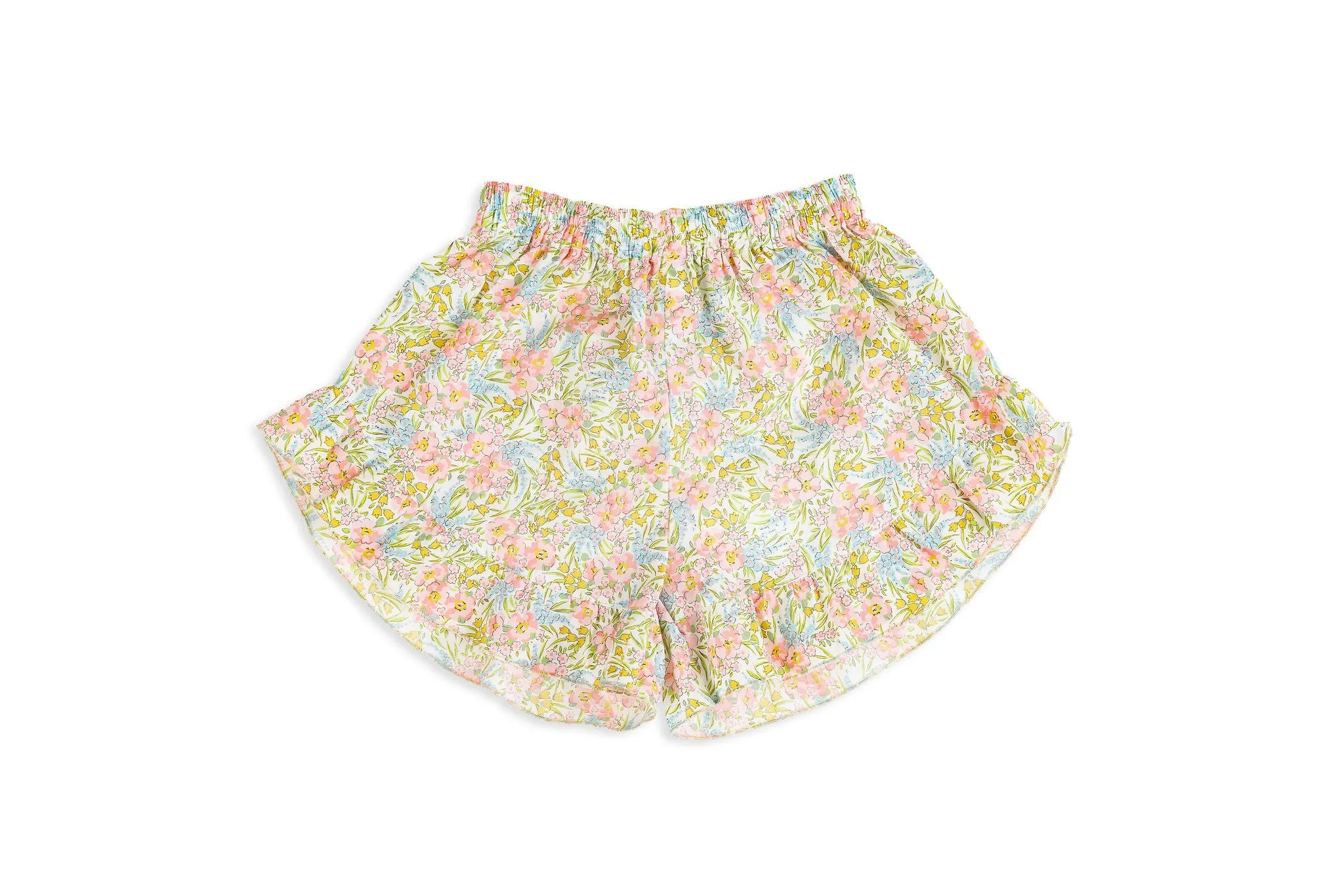 Tara Ruffled Shorts & Top Set in Liberty Fabric