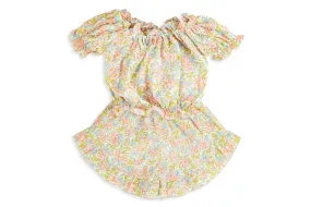 Tara Ruffled Shorts & Top Set in Liberty Fabric