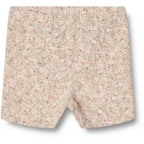 Wheat Cream Flower Meadow Bike Shorts Anne