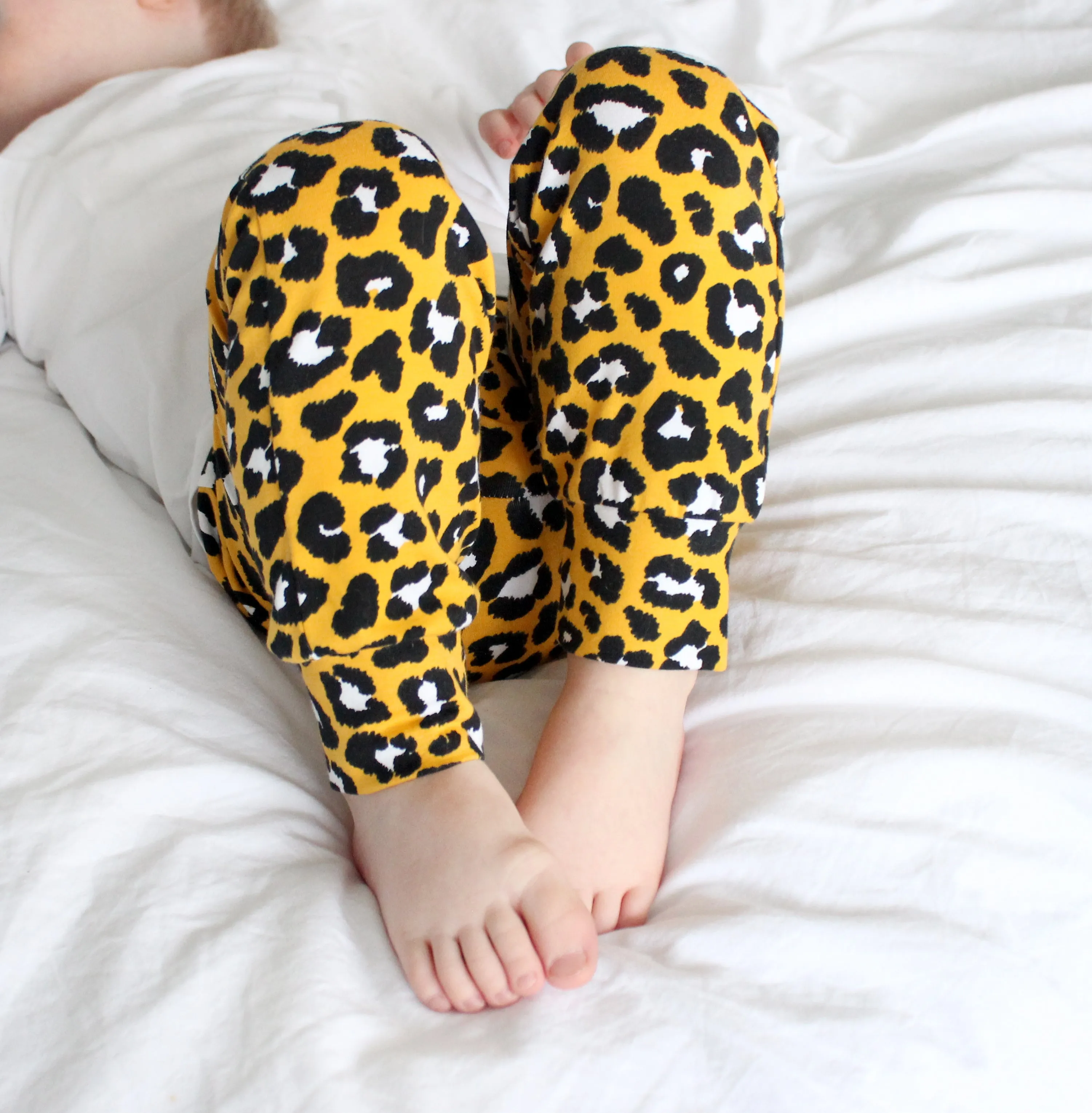 Yellow leopard print Leggings