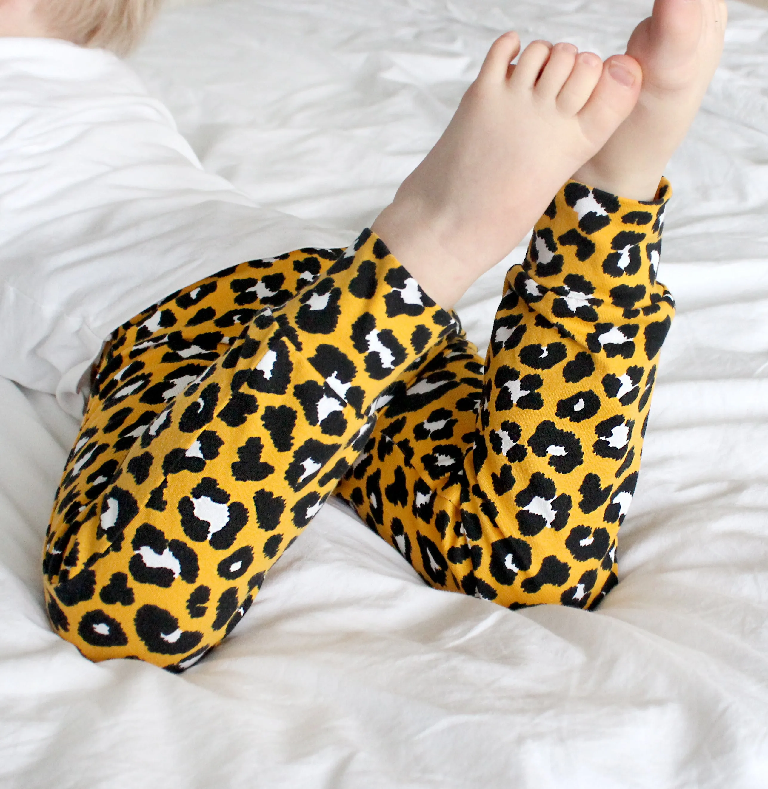 Yellow leopard print Leggings